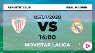 Athletic – Real Madrid: horario y dónde ver el partido de Liga Santander hoy en directo por TV online.