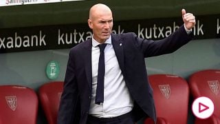 Zidane, durante un partido. (Getty)