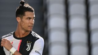 Cristiano Ronaldo, en el Juve-Milan del Calcio. (AFP)