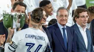 Florentino Pérez y Sergio Ramos.