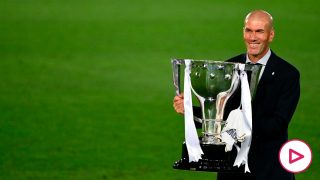 Zidane, con la Liga. (AFP)