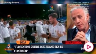 Inda desveló que Florentino quiere darle un contrato vitalicio a Zidane.