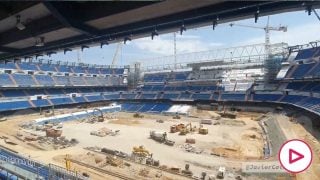 Así están las obras del nuevo Bernabéu por dentro. (vídeo: @javiercaireta)