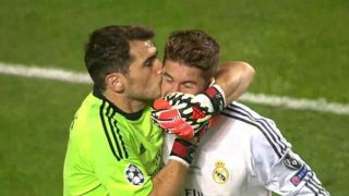 Sergio Ramos e Iker Casillas en la final de la Champions de 2014. (Twitter)