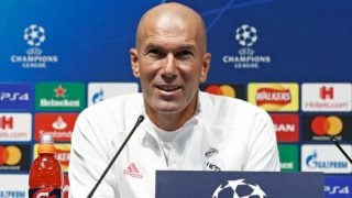 Zidane, durante una rueda de prensa. (Realmadrid.com)