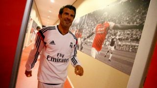 Luis Figo, en un partido benéfico. (Getty)