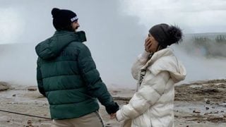 Isco y Sara Sálamo, en Islandia.