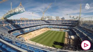 Las obras del Santiago Bernabéu siguen a un paso frenético: el espectacular cambio del estadio madridista.