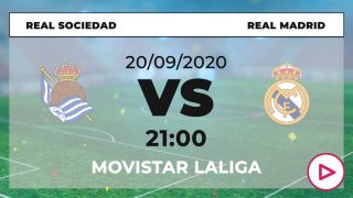 Liga Santander 2020-2021: Real Sociedad – Real Madrid | Horario del partido de fútbol de Liga Santander.