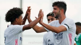 Theo Zidane, celebra un gol. (Realmadrid.com)