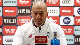 Zidane, durante una rueda de prensa. (Realmadrid.com)