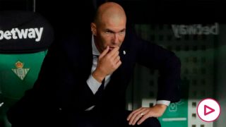 Zidane, durante un partido del Real Madrid. (EFE)