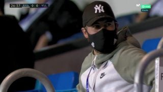 Eden Hazard estuvo presente en la grada en el Real Madrid-Valladolid.