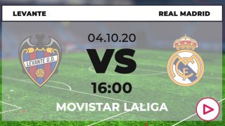 Levante-Real Madrid: horario y dónde ver online en directo el partido de fútbol Liga Santander.