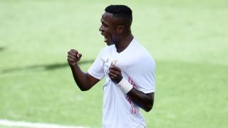 Vinicius celebra un gol.(AFP)