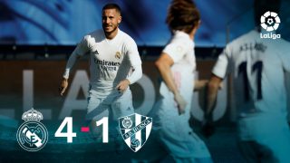 El Real Madrid ganó 4-1 al Huesca con un golazo de Hazard.