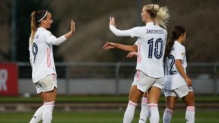 Asllani y Jakobsson celebran un gol. (Real Madrid)