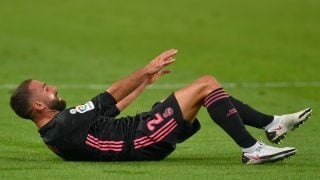 Dani Carvajal, durante un partido del Real Madrid (AFP).