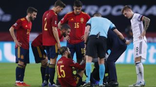 Sergio Ramos se lesionó contra Alemania. (Getty)