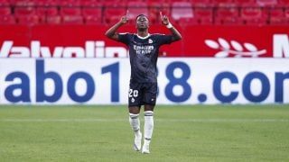 Vinicius celebra el gol. (Getty)