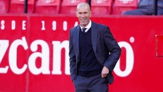 Zinedine Zidane durante el Sevilla-Real Madrid. (Getty)