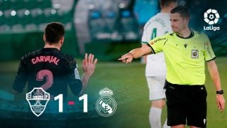 El Real Madrid no fue capaz de ganar al Elche (1-1).