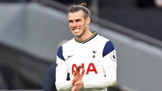 Gareth Bale durante un partido con el Tottenham.
