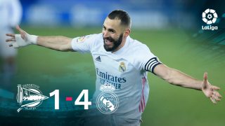 El Real Madrid se impuso 1-4 al Alavés.