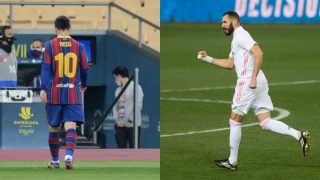 Messi y Benzema. (AFP)