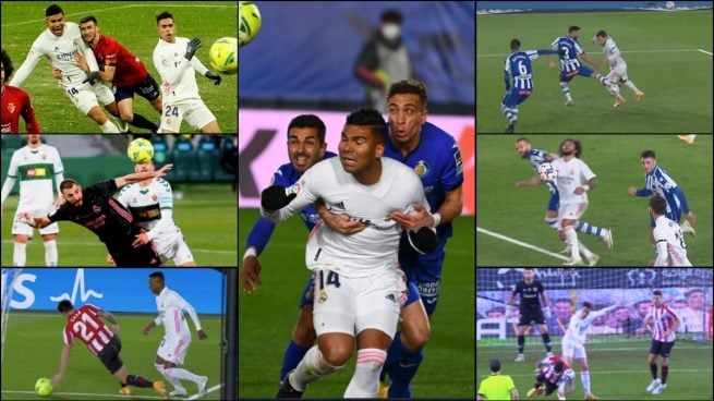 Los ocho penaltis que le han quitado al Real Madrid desde el Camp Nou