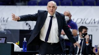 Pablo Laso, en acción en un partido del Real Madrid. (ACB photo)