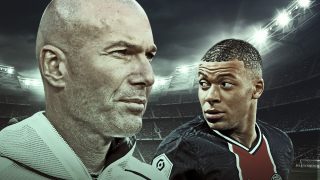 Zidane recibió una defensa de Mbappé.
