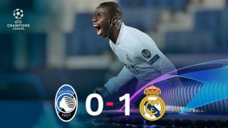 El Real Madrid ganó 0-1 al Atalanta con gol de Mendy.