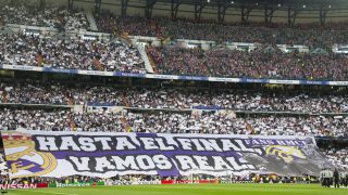 El Santiago Bernabéu durante un derbi la pasada temporada (AFP)