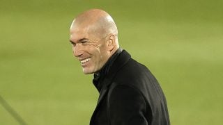 Zidane, durante el encuentro ante el Atalanta (Getty).