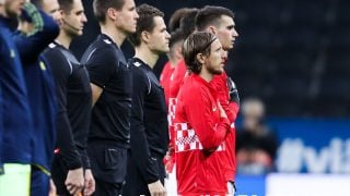 Luka Modric, en un partido con Croacia. (Getty)