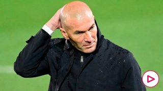 Zidane durante un partido del Real Madrid. (AFP)