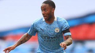 Sterling durante la semifinal de la FA Cup ante el Chelsea. (Getty)