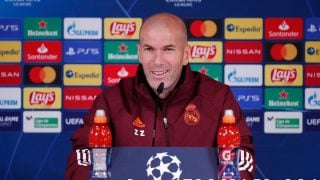 Zidane, durante una rueda de prensa. (Realmadrid.com)