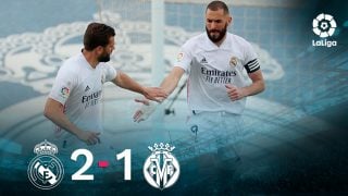 El Real Madrid venció 2-1 al Villarreal.