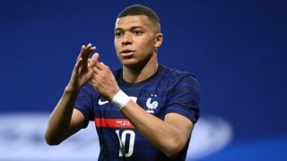 Kylian Mbappé, durante un partido con Francia (AFP).