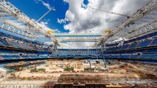 Vista de las obras del Santiago Bernabéu (Realmadrid.com).