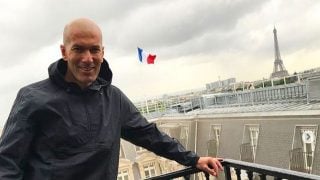 Zidane, en Francia, en una foto compartida en sus redes sociales