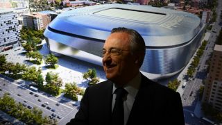 Florentino Pérez, en la presentación del nuevo Bernabéu. (realmadrid.com)