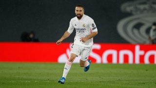 Dani Carvajal, durante un partido del pasado curso con el Real Madrid (Getty).