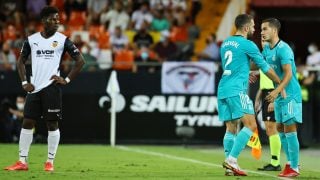 Carvajal, sustituido por lesión ante el Valencia. (AFP)