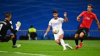 Asensio durante una acción en el Real Madrid-Mallorca. (AFP)