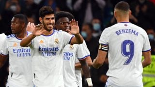 Los jugadores del Real Madrid celebran un gol ante el Mallorca (AFP).