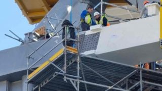 El nuevo Bernabéu está ejecutando obras a todo tren.