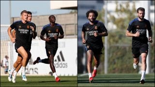 Los jugadores del Real Madrid se entrenan en Valdebebas. (Realmadrid.com)